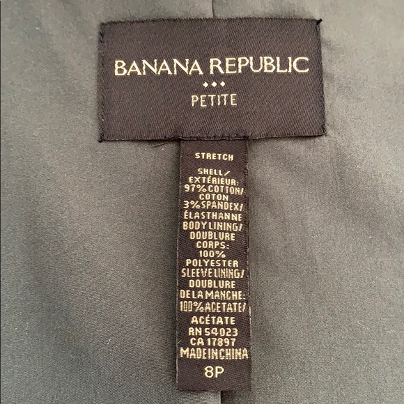 Banana Republic Blazer Jacket Size 8P - Picture 3 of 6